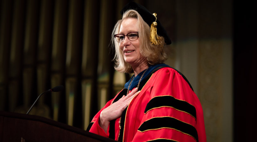 Sheila Gestring inaugurated as USD's 18th president