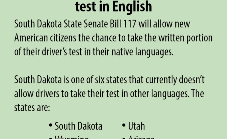 South Dakota Senate Bill 117 will make driver's test available in more languages
