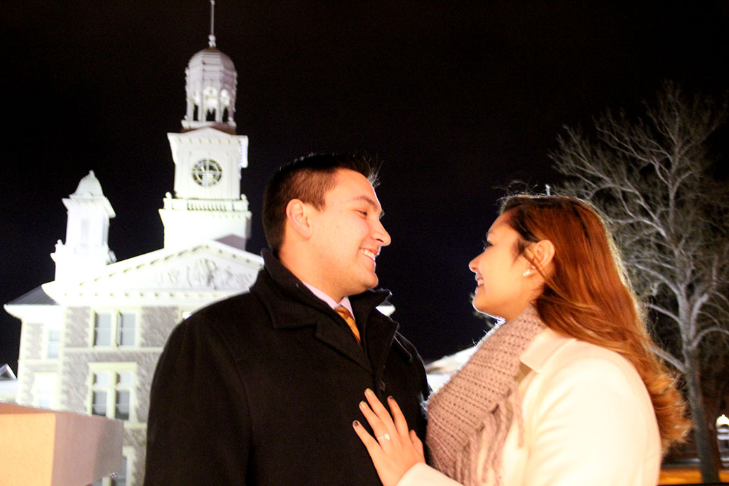 USD couple takes leap of faith with engagement