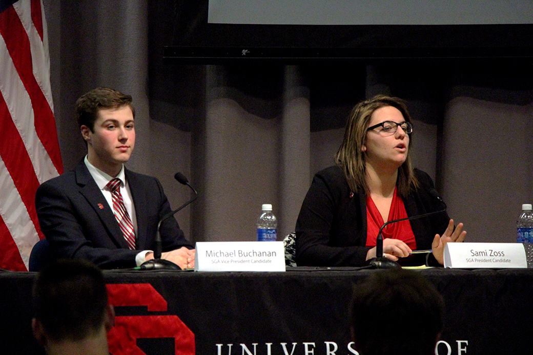 SGA executive candidates discuss student issues