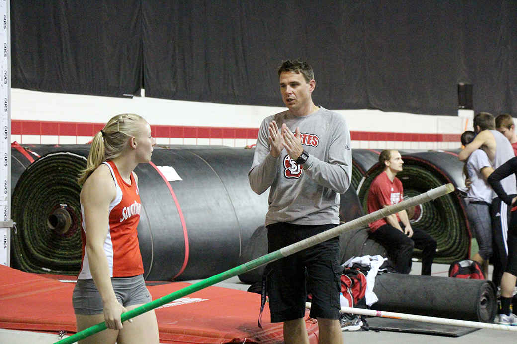 Track coach shares Olympian experiences, knowledge with athletes