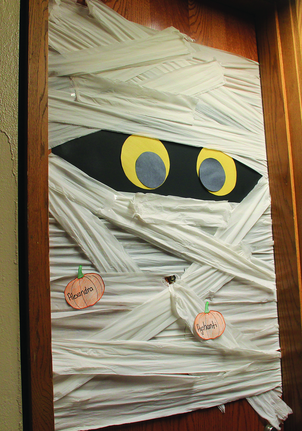 Students decorate dorm doors for Halloween, contest