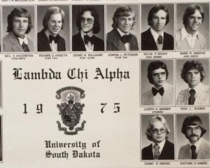 Rep. Kevin Brady in a 1973 Lambda Chi Alpha composite. Top row, second from the right. 