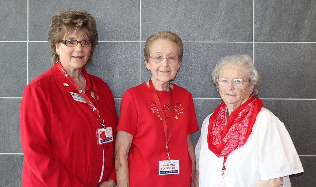 Three American Legion Auxiliary staff celebrate 15 years at Girls State