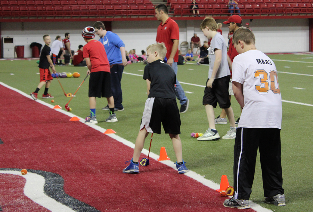 Student-athletes host children at Dome Field Day