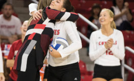 Photo gallery: Brittany Jessen recognized for 1,000th dig, leadership