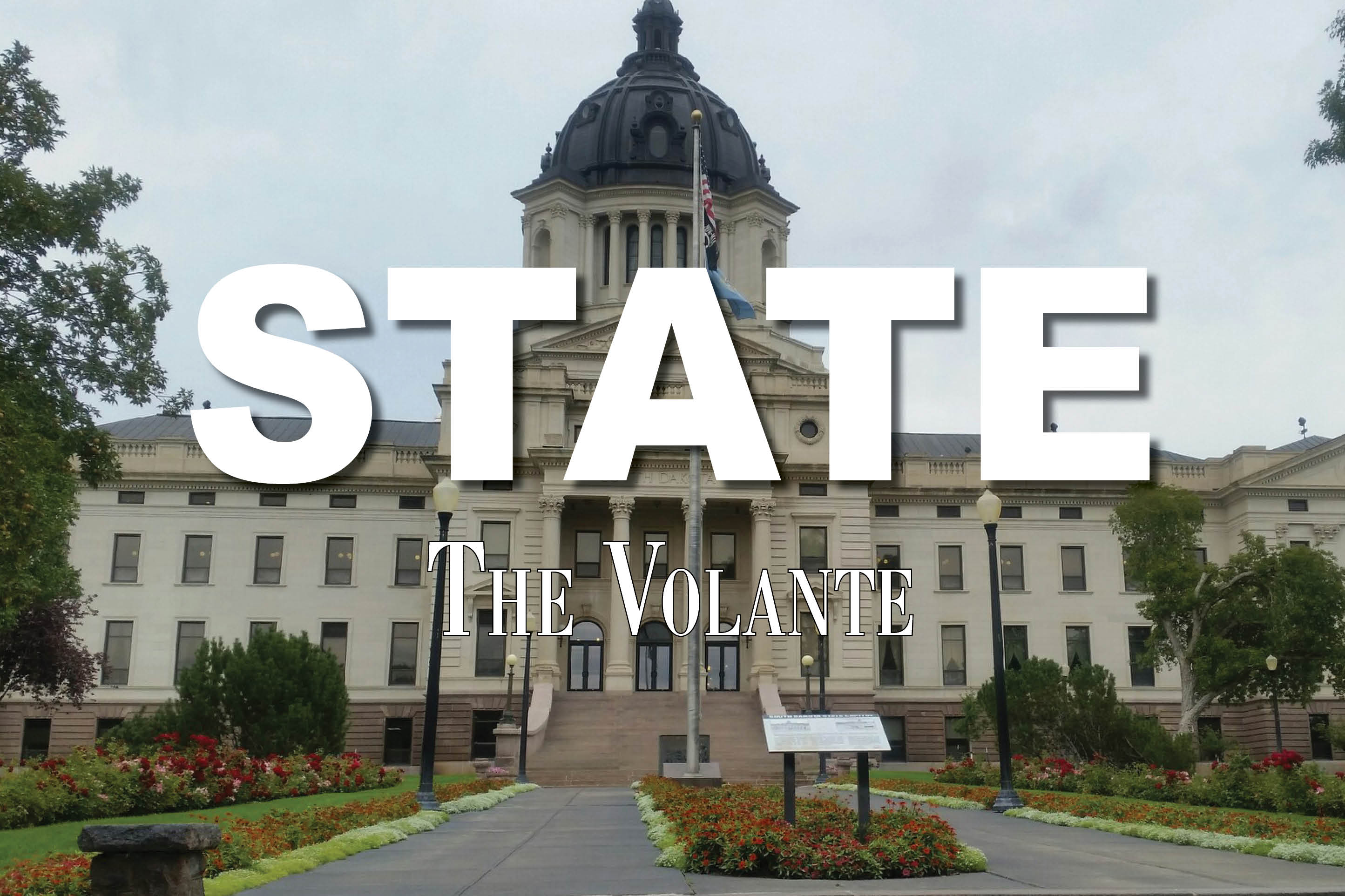 State legislature at work while students make their voices heard