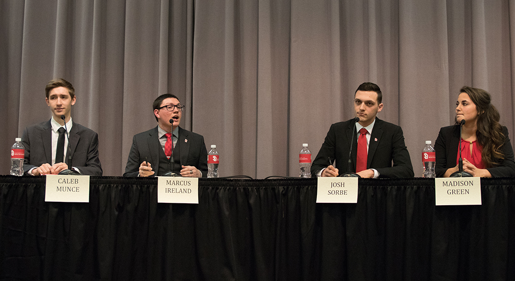 Candidates discuss their platforms, debate the issues