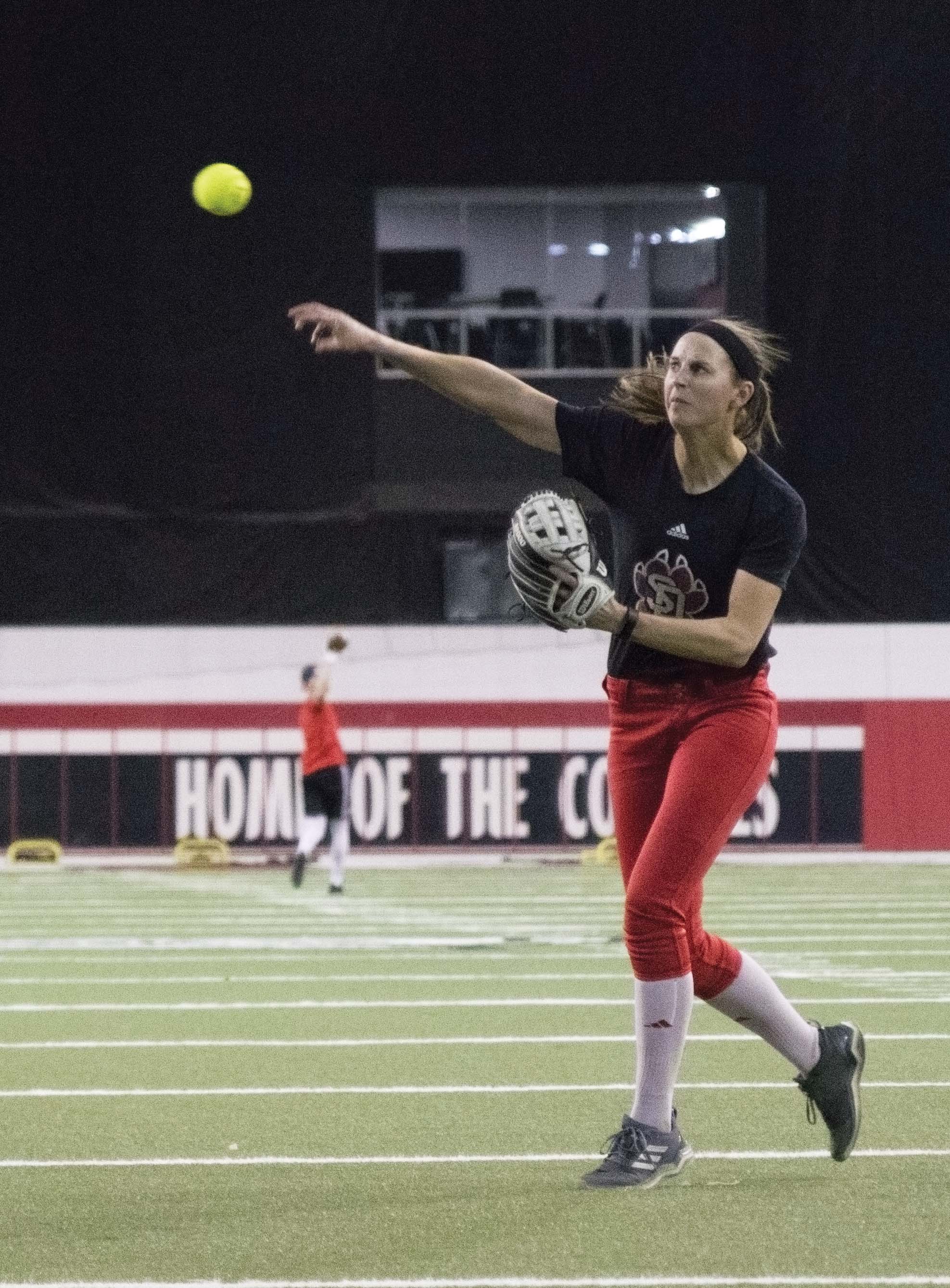 USD softball team making steady improvements heading into conference play   