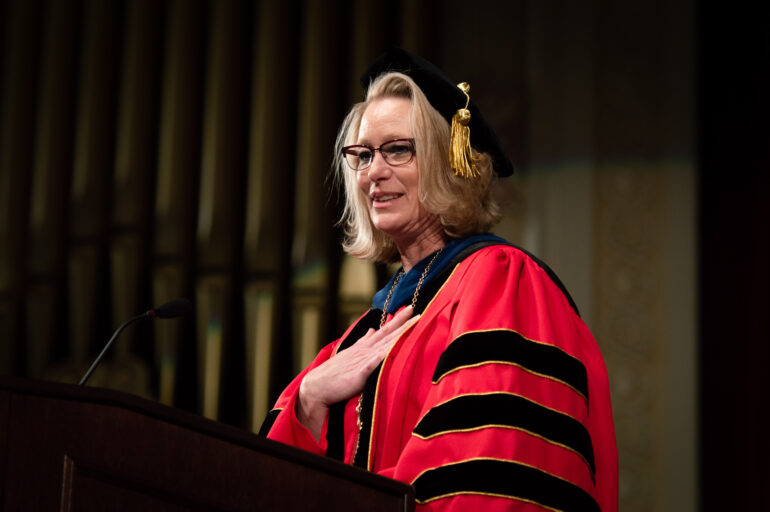 Sheila Gestring inaugurated as USD’s 18th president
