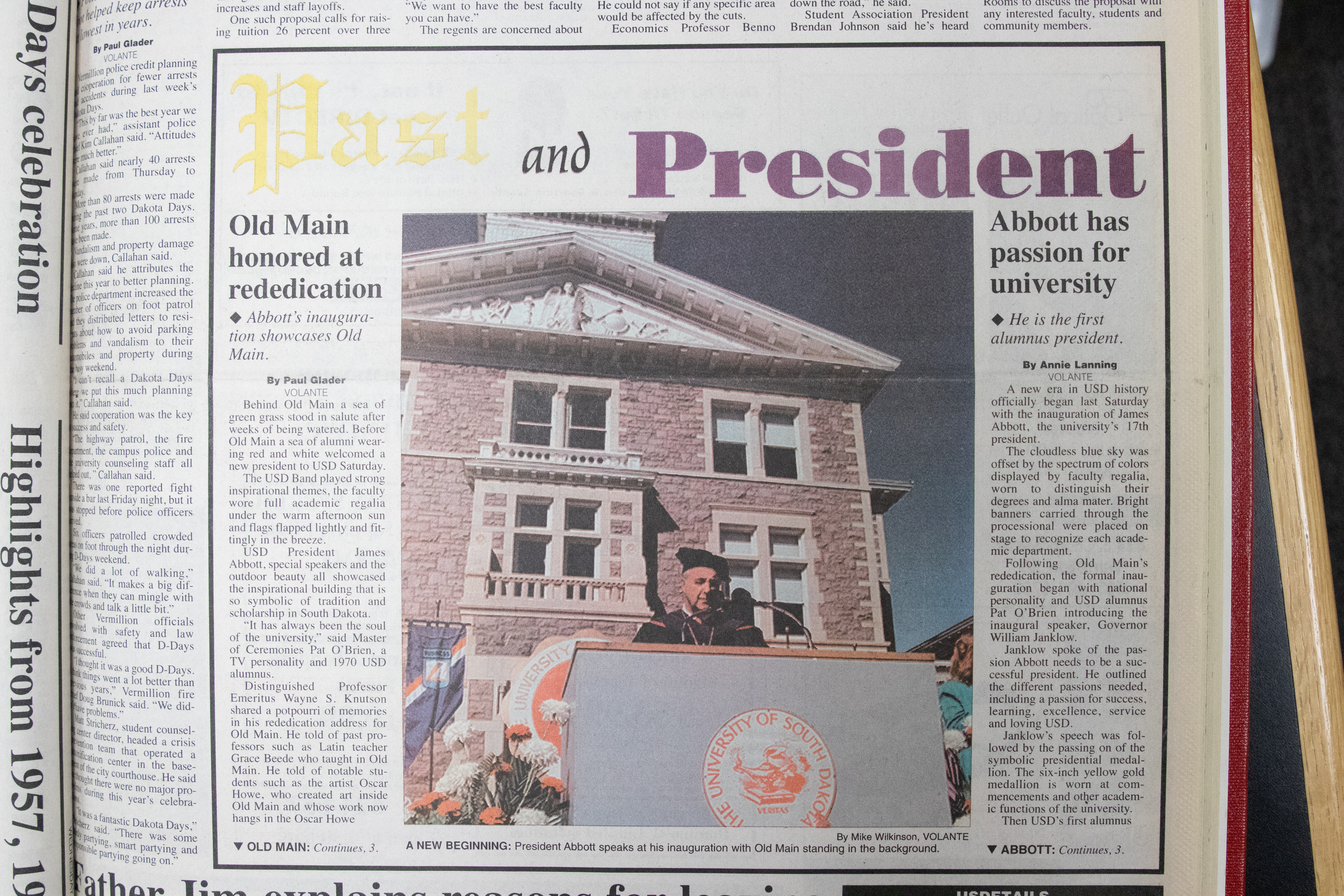Gestring’s Historic Inauguration: A flashback to past presidential commencements