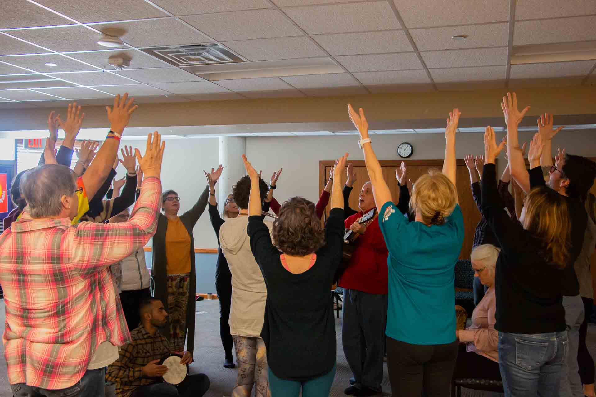 Dances of Universal Peace provide a place of spirituality at Vermillion library