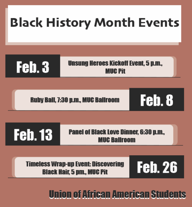 Union of African American Students to celebrate Black History Month