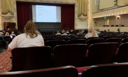 Professors adjust to teaching in Aalfs Auditorium