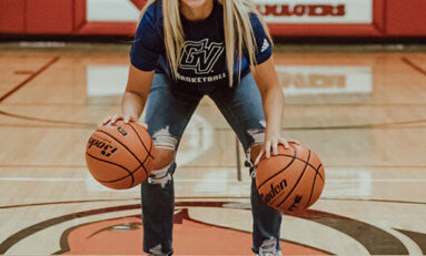 The youngest Plitzuweit, GVSU commit, notches 1,000 career points for VHS