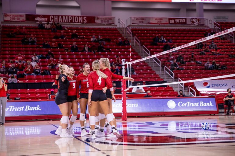 Coyote volleyball to face Kansas City in Summit League Tournament