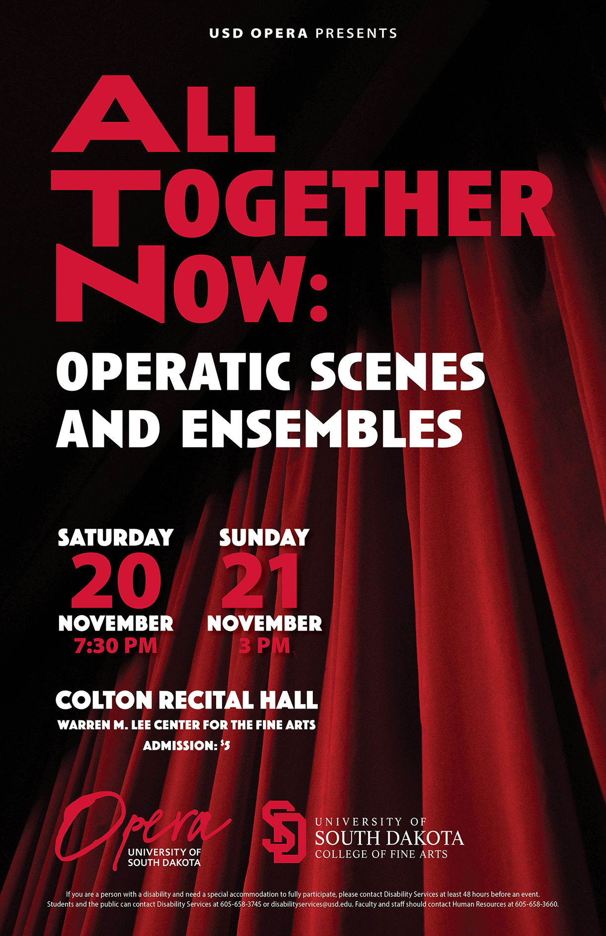 USD Opera to perform “All Together Now” this weekend