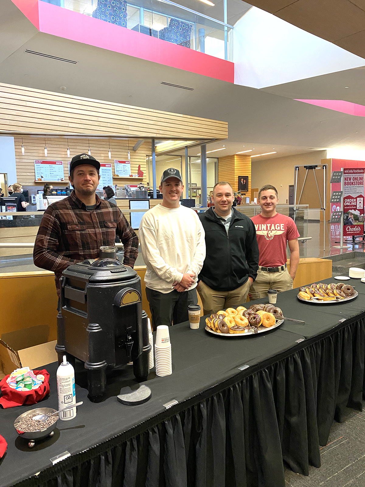 Coffee with USD Veterans promotes SVRC