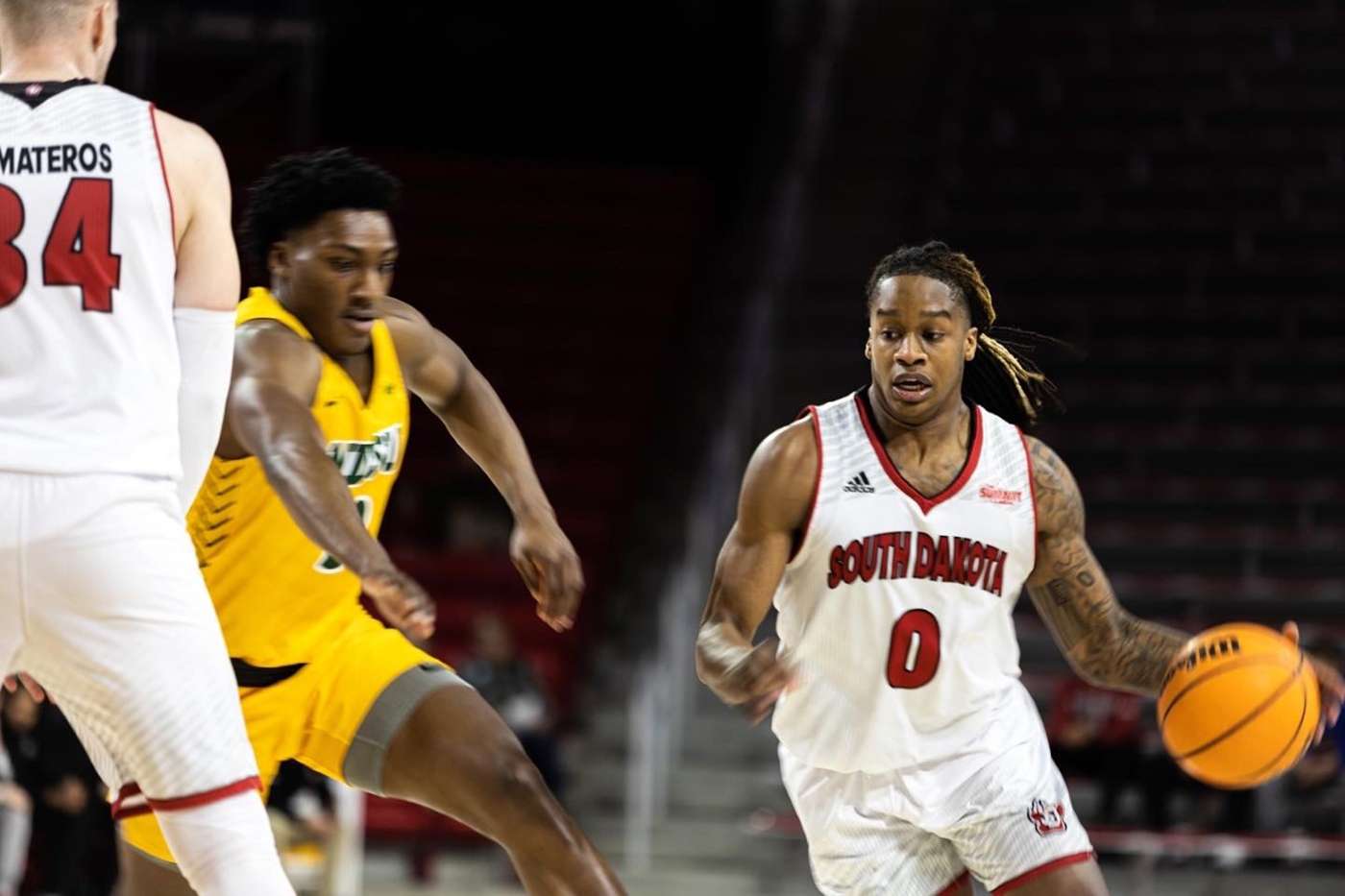 Men’s basketball splits home games against North Dakota programs