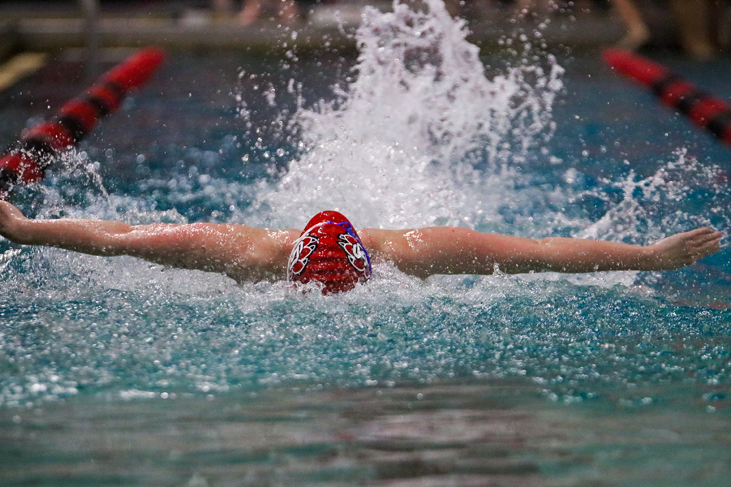 Coyote swim breaks pool records in DakotaDome