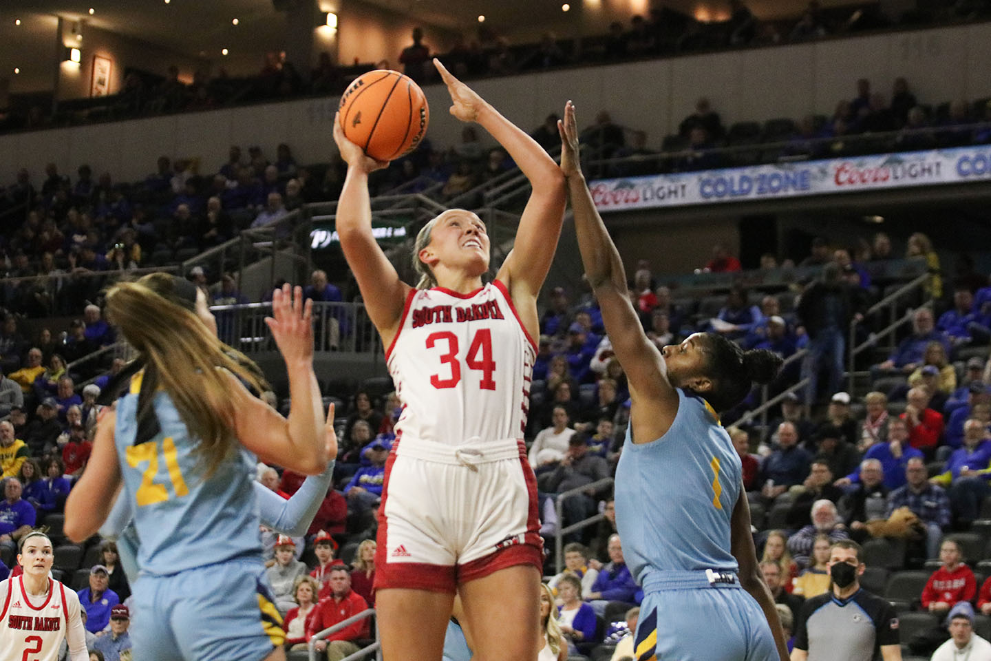 USD women’s basketball to play in-state rivals in final round of Summit League Tournament