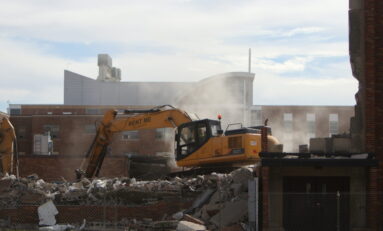 Demolition of Julian Hall Begins