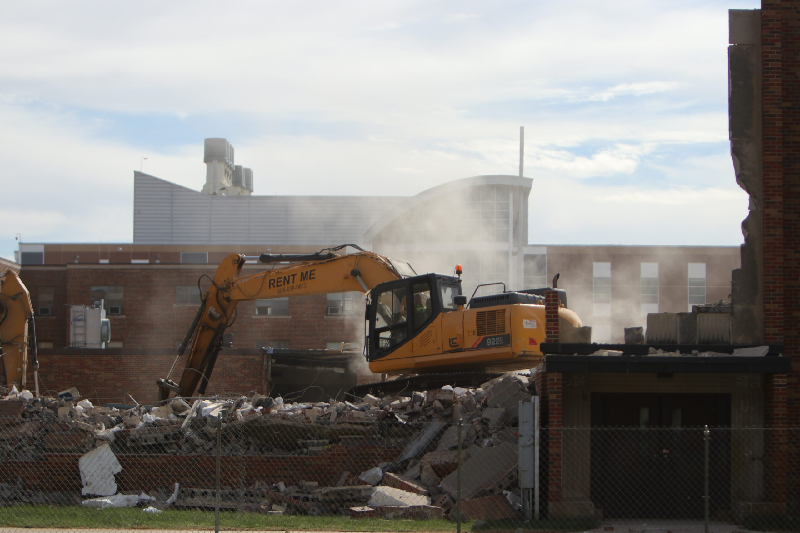 Demolition of Julian Hall Begins