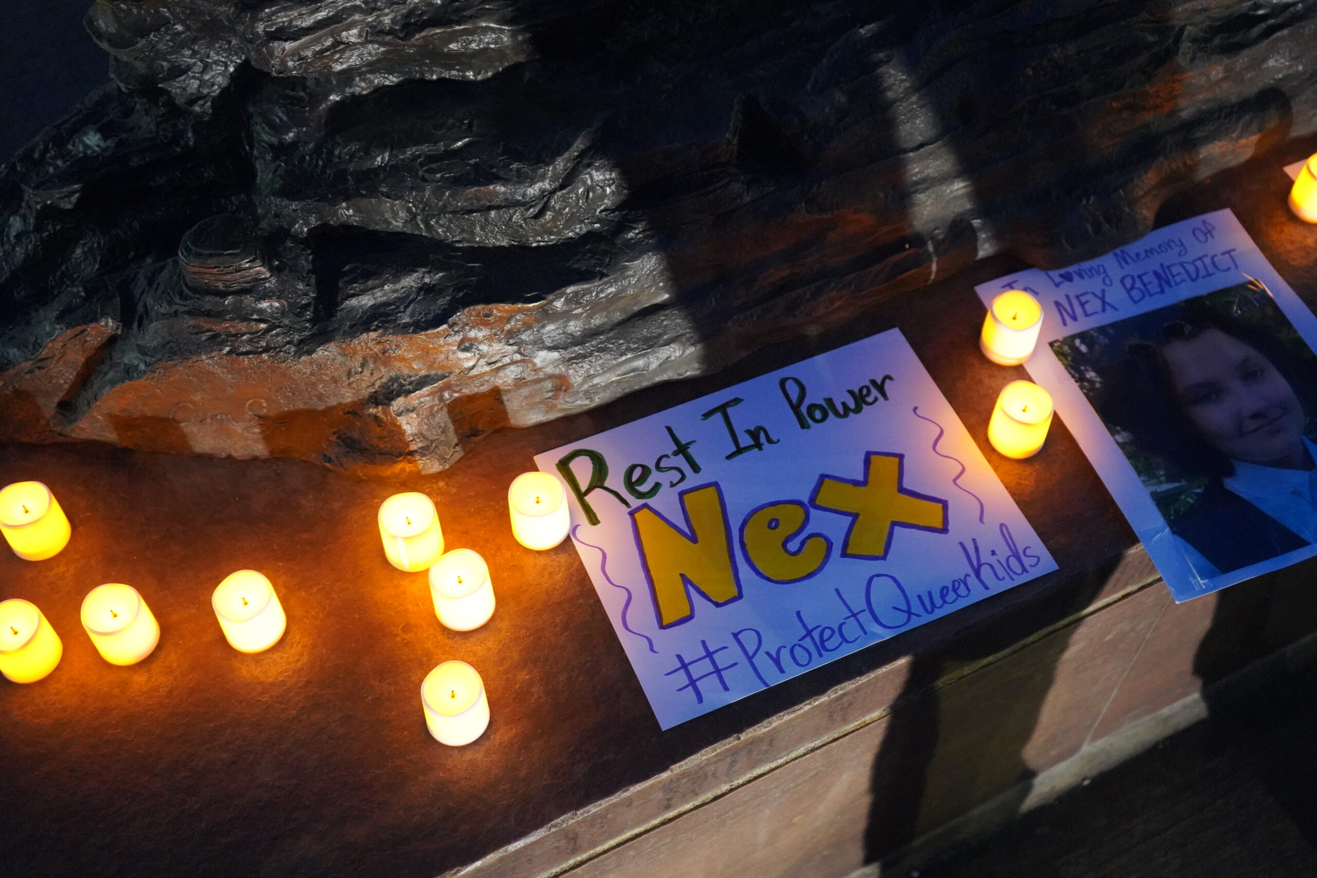 USD Hosts Candlelight Vigil to Honor the Life of Non-Binary Student Nex Benedict