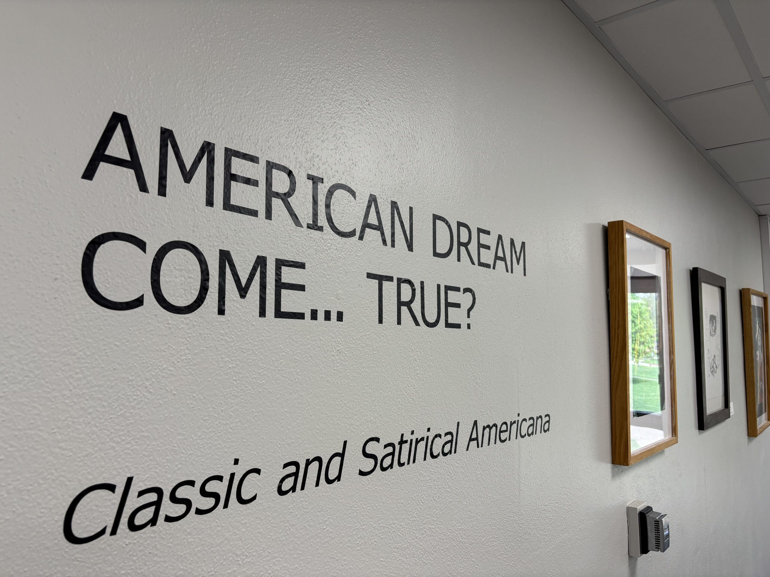 “American Dream Come… True?” satirical Americana exhibit 